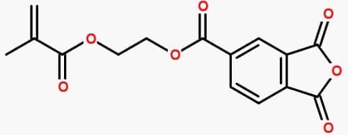 4-Methacryloxyethyl trimellitic anhydride structure